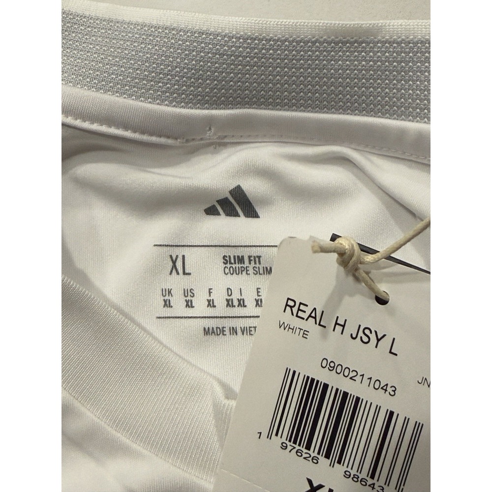 Adidas Real Madrid 24/25 Home Jersey Long Sleeve Mens XL White JN8884 NWT - Picture 12 of 14